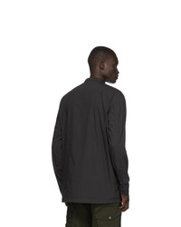 schwarzes Langarmhemd von Stone Island Shadow Project