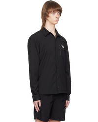 schwarzes Langarmhemd von The North Face