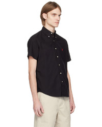 schwarzes Langarmhemd von Polo Ralph Lauren