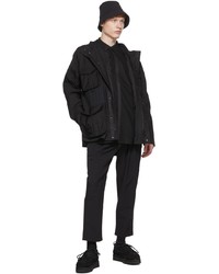 schwarzes Langarmhemd von White Mountaineering