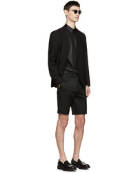 schwarzes Langarmhemd von Jil Sander