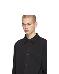 schwarzes Langarmhemd von Alexander Wang