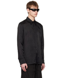 schwarzes Langarmhemd von Dries Van Noten