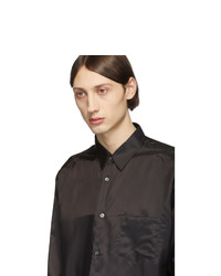 schwarzes Langarmhemd von Comme Des Garcons SHIRT