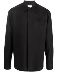schwarzes Langarmhemd von Bottega Veneta