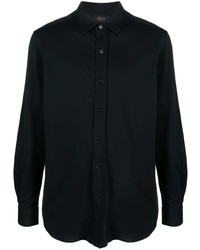 schwarzes Langarmhemd von Brioni