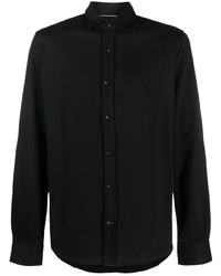 schwarzes Langarmhemd von Brunello Cucinelli