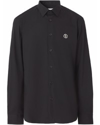 schwarzes Langarmhemd von Burberry