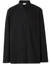 schwarzes Langarmhemd von Burberry
