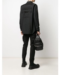 schwarzes Langarmhemd von Rick Owens