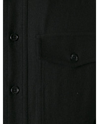 schwarzes Langarmhemd von AMI Alexandre Mattiussi