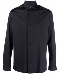 schwarzes Langarmhemd von Canali