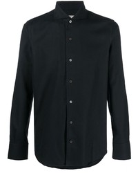 schwarzes Langarmhemd von Canali