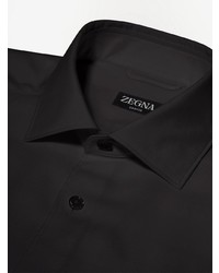 schwarzes Langarmhemd von Zegna