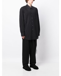 schwarzes Langarmhemd von Ann Demeulemeester