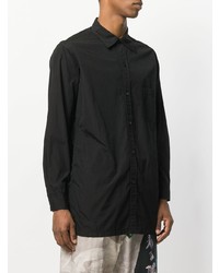 schwarzes Langarmhemd von Yohji Yamamoto