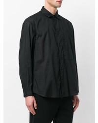 schwarzes Langarmhemd von Issey Miyake Men