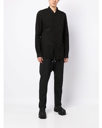 schwarzes Langarmhemd von Rick Owens