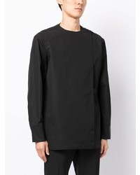 schwarzes Langarmhemd von Jil Sander