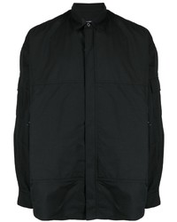 schwarzes Langarmhemd von Comme des Garcons Homme