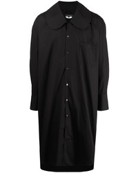 schwarzes Langarmhemd von Comme Des Garcons Homme Plus