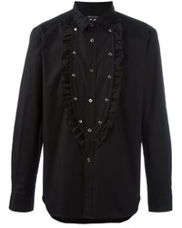 schwarzes Langarmhemd von Comme des Garcons