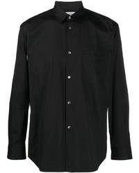 schwarzes Langarmhemd von Comme Des Garcons SHIRT
