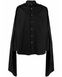 schwarzes Langarmhemd von Comme Des Garcons SHIRT