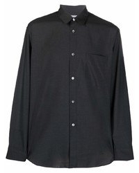 schwarzes Langarmhemd von Comme Des Garcons SHIRT