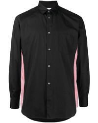 schwarzes Langarmhemd von Comme Des Garcons SHIRT