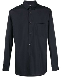 schwarzes Langarmhemd von Comme Des Garcons SHIRT