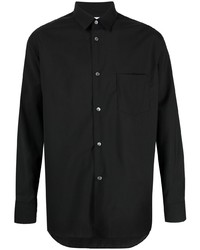 schwarzes Langarmhemd von Comme Des Garcons SHIRT