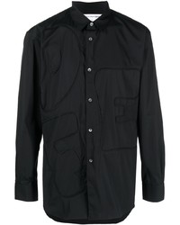 schwarzes Langarmhemd von Comme Des Garcons SHIRT