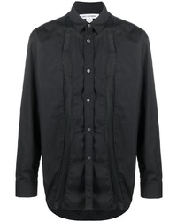 schwarzes Langarmhemd von Comme Des Garcons SHIRT