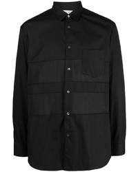 schwarzes Langarmhemd von Comme Des Garcons SHIRT