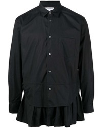schwarzes Langarmhemd von Comme Des Garcons SHIRT