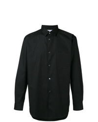 schwarzes Langarmhemd von Comme Des Garcons SHIRT