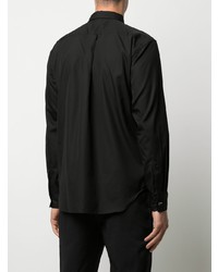 schwarzes Langarmhemd von Comme des Garcons Homme Deux