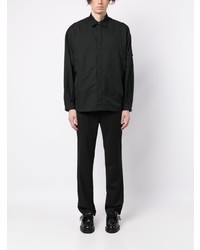 schwarzes Langarmhemd von Comme des Garcons Homme