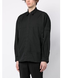 schwarzes Langarmhemd von Comme des Garcons Homme