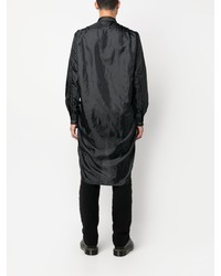 schwarzes Langarmhemd von Comme Des Garcons Homme Plus