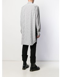 schwarzes Langarmhemd von Comme Des Garcons Homme Plus