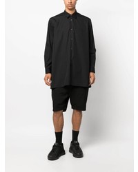 schwarzes Langarmhemd von Comme Des Garcons SHIRT