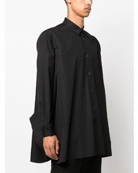 schwarzes Langarmhemd von Comme Des Garcons SHIRT