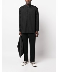 schwarzes Langarmhemd von Comme Des Garcons SHIRT