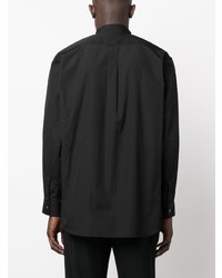 schwarzes Langarmhemd von Comme Des Garcons SHIRT