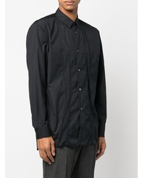 schwarzes Langarmhemd von Comme Des Garcons SHIRT