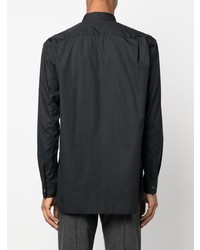 schwarzes Langarmhemd von Comme Des Garcons SHIRT