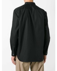 schwarzes Langarmhemd von Comme Des Garcons SHIRT