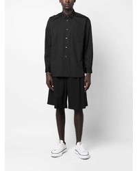 schwarzes Langarmhemd von Comme Des Garcons SHIRT